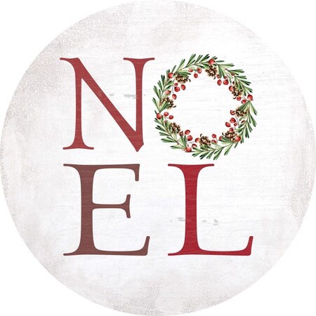 P. Graham Dunn Marble Acacia Coaster Set P. Graham Dunn Multicolored Hanging Wreath Embellishment Indoor Christmas Decor ACE-Q00013T2